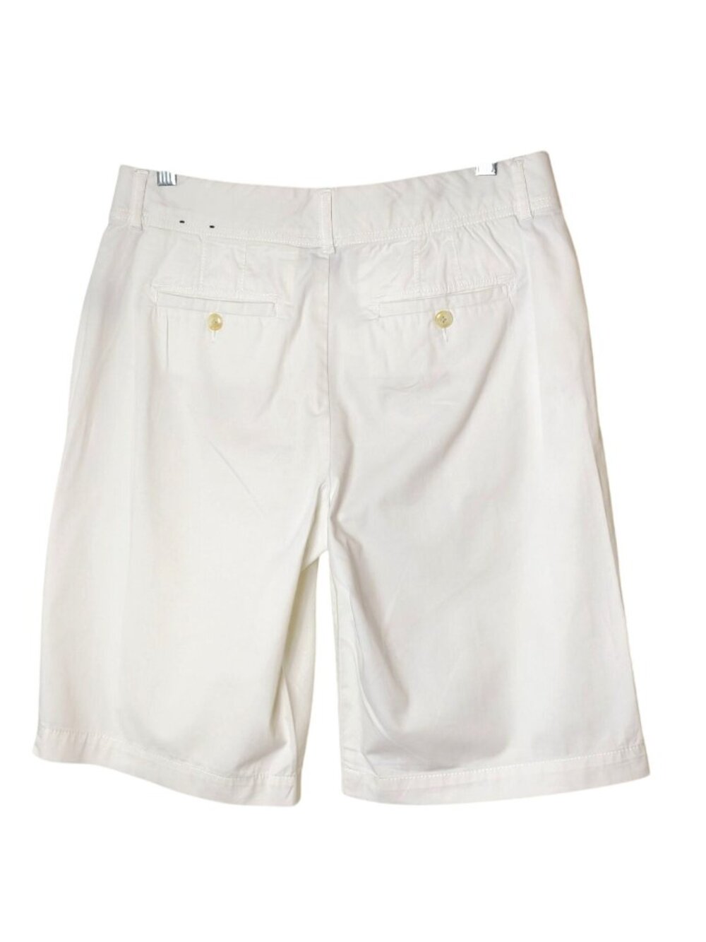 Jonathan Ross Womens 4 Bermuda Shorts White Stretch Easy Tummy Control Casual - Picture 2 of 7